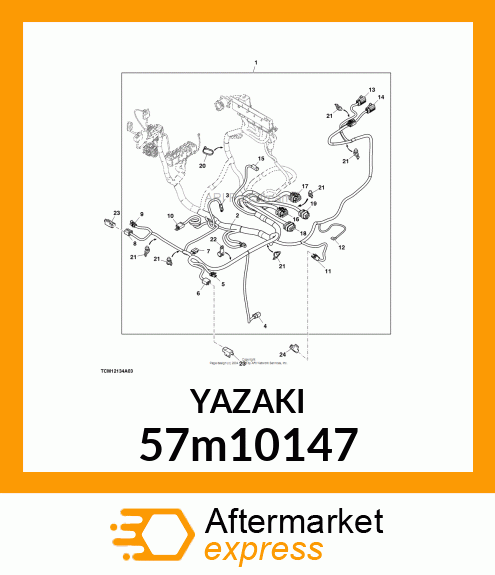 YAZAKI 57m10147