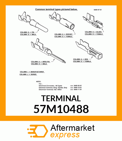 MOLEX 0.6MM FEM. TERM., 20 GA. 57M10488