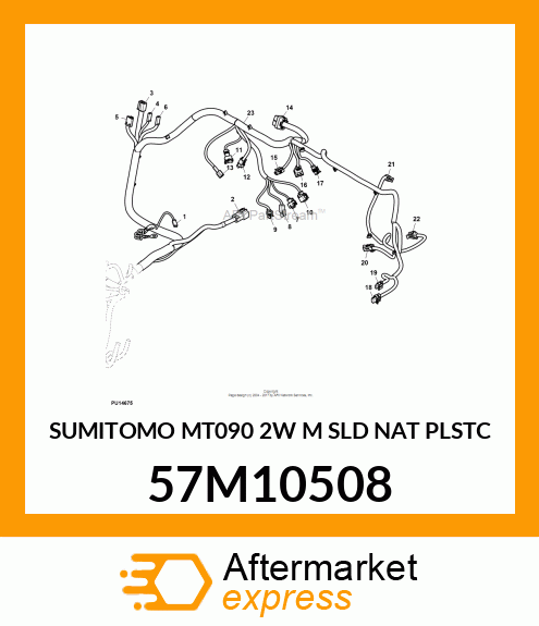 SUMITOMO MT090 2W M SLD NAT PLSTC 57M10508