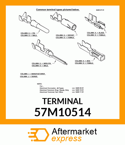 MOLEX CMC RECPT FEM UNSLD CPR 57M10514