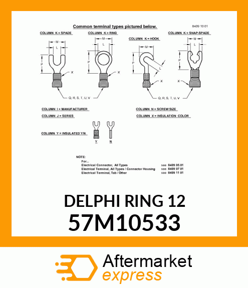 DELPHI RING 12 57M10533