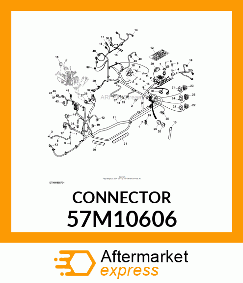 CONN MOLEX CMC 32W FS BLUE POLYSTR 57M10606