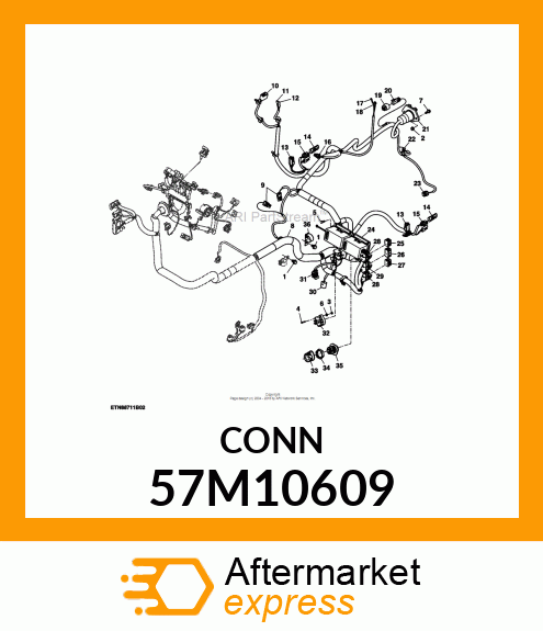 CONN MOLEX CMC 32W FS BLK POLYSTR 57M10609