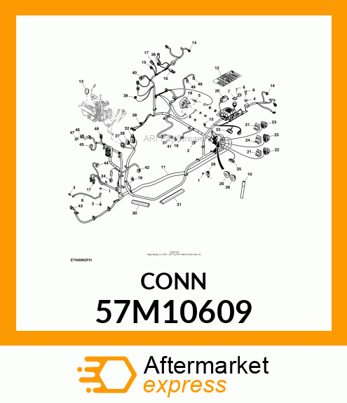 CONN MOLEX CMC 32W FS BLK POLYSTR 57M10609