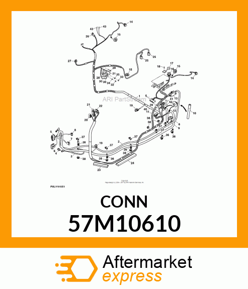 CONN MOLEX CMC 32W FS BLUE POLYSTR 57M10610