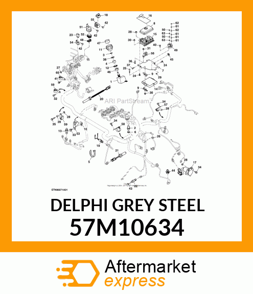 DELPHI GREY STEEL 57M10634