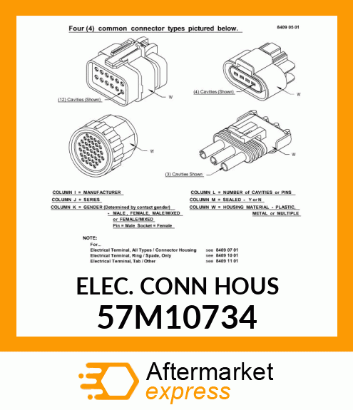 DEUTSCH AEC 40W F SLD BLK PLSTC 57M10734