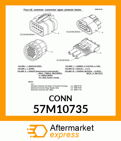 DEUTSCH HDP20 21W M SLD BLK PLSTC 57M10735