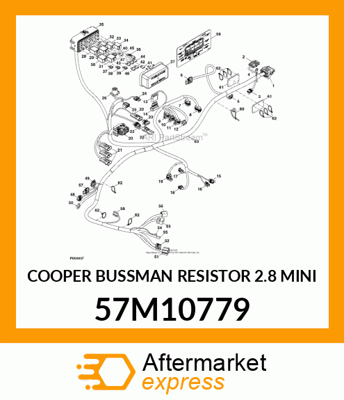 COOPER BUSSMAN RESISTOR 2.8 MINI 57M10779