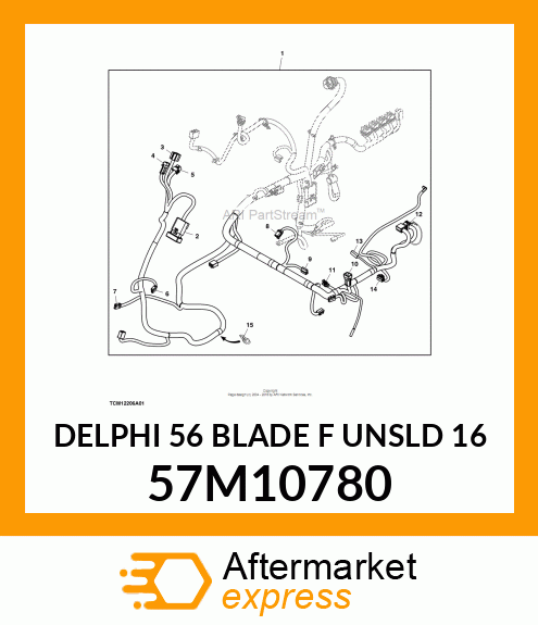 DELPHI 56 BLADE F UNSLD 16 57M10780