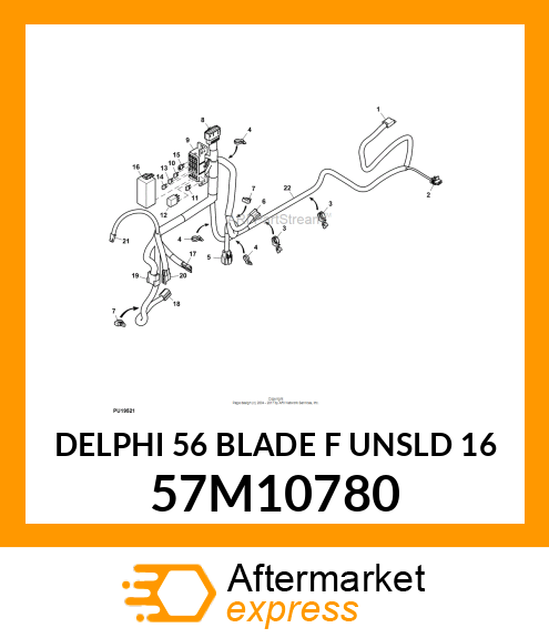 DELPHI 56 BLADE F UNSLD 16 57M10780