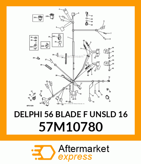 DELPHI 56 BLADE F UNSLD 16 57M10780