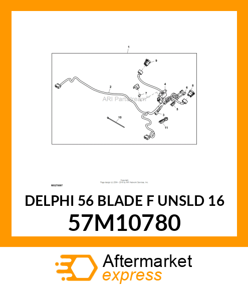 DELPHI 56 BLADE F UNSLD 16 57M10780