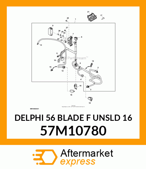 DELPHI 56 BLADE F UNSLD 16 57M10780