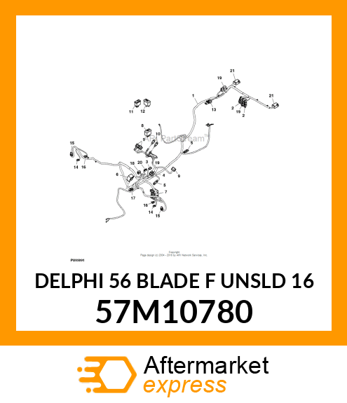 DELPHI 56 BLADE F UNSLD 16 57M10780