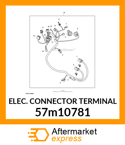 ELEC. CONNECTOR TERMINAL 57m10781