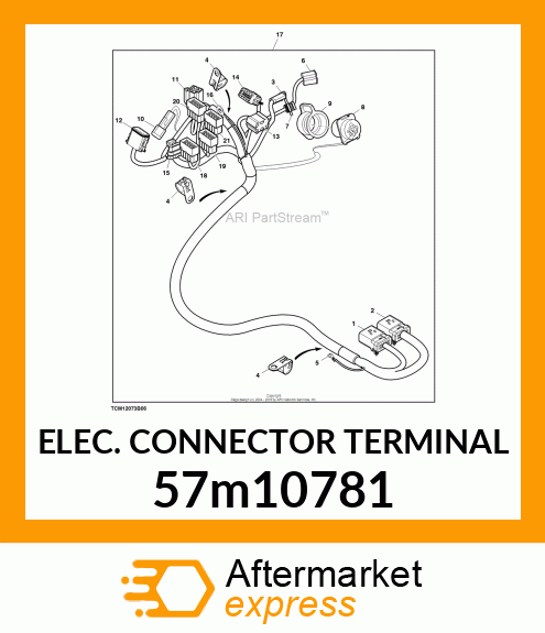 ELEC. CONNECTOR TERMINAL 57m10781