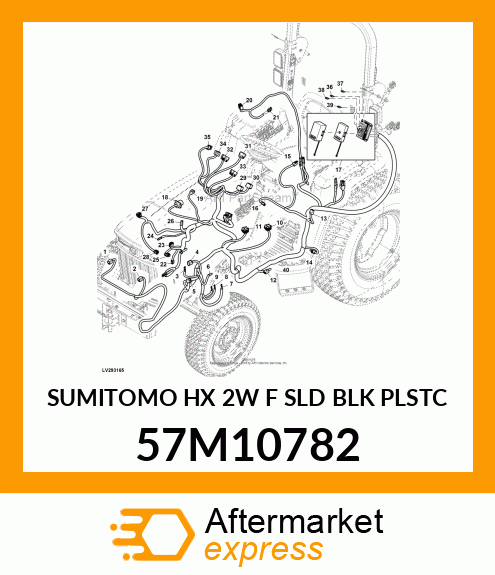 SUMITOMO HX 2W F SLD BLK PLSTC 57M10782