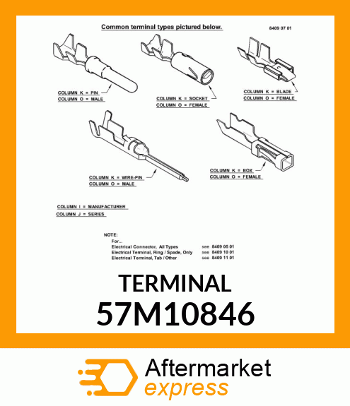 PIN DELPHI APEX 2.8 M UNSLD COPPER 57M10846