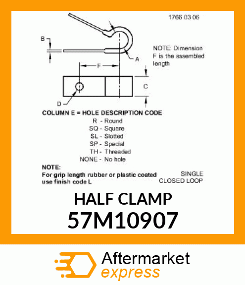 CLAMP FST 0.025 STEEL 57M10907