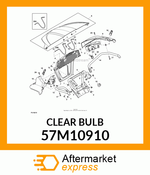 BULB, 12.8V 27W 57M10910