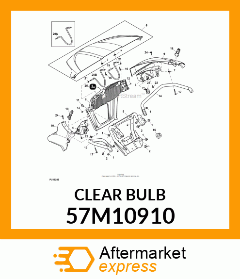 BULB, 12.8V 27W 57M10910