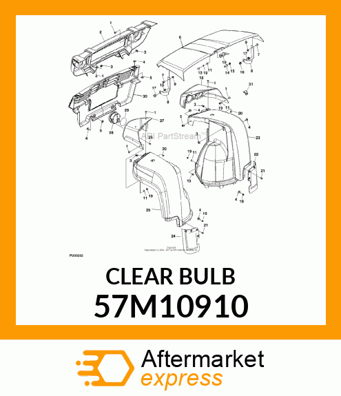 BULB, 12.8V 27W 57M10910