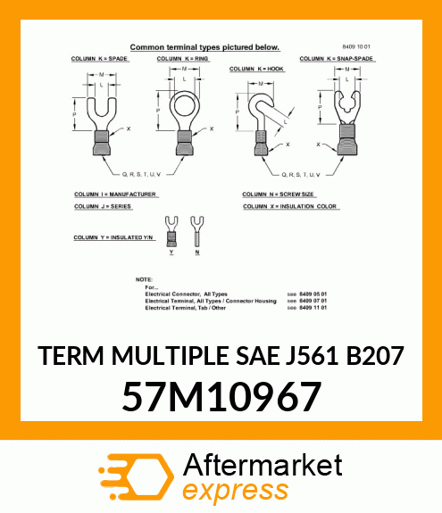 TERM MULTIPLE SAE J561 B207 57M10967