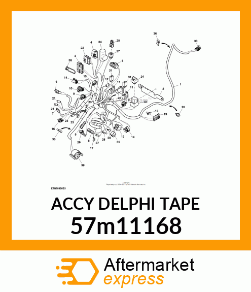 ACCY DELPHI TAPE 57m11168