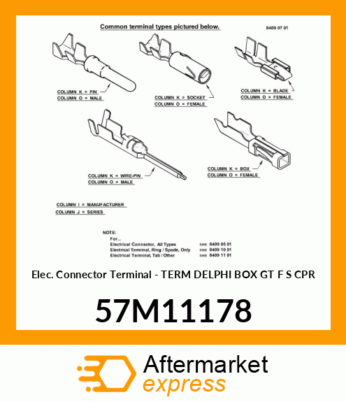 TERM DELPHI BOX GT F S CPR 57M11178