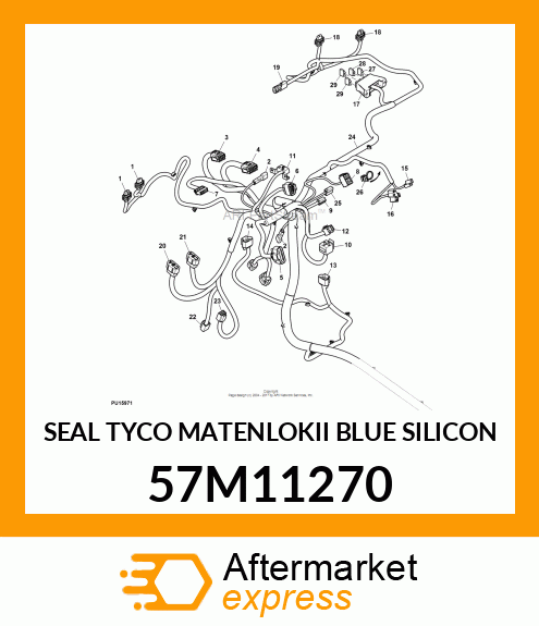 SEAL TYCO MATENLOKII BLUE SILICON 57M11270