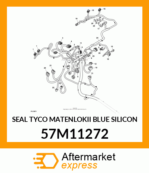 SEAL TYCO MATENLOKII BLUE SILICON 57M11272