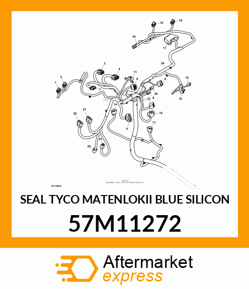 SEAL TYCO MATENLOKII BLUE SILICON 57M11272