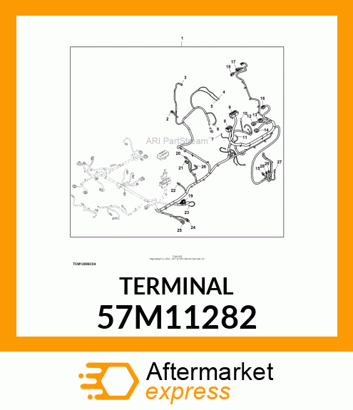 TERM TYCO TIMER SKT F TIN 57M11282