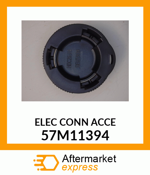 Elec. Connector Accessory - ACCY DEUTSCH HDP20 DUST CAP BLK PLS 57M11394