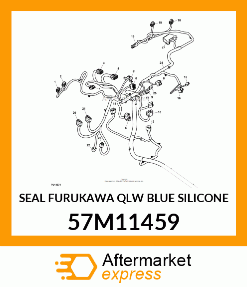 SEAL FURUKAWA QLW BLUE SILICONE 57M11459