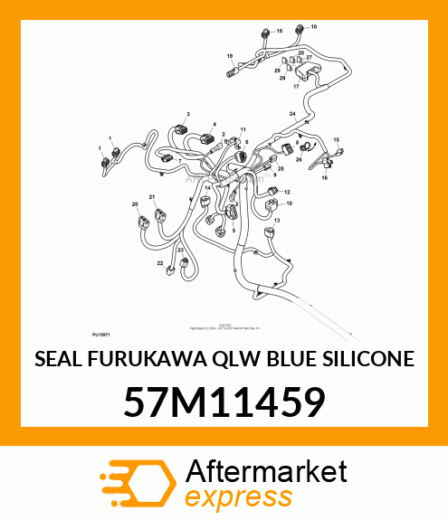 SEAL FURUKAWA QLW BLUE SILICONE 57M11459