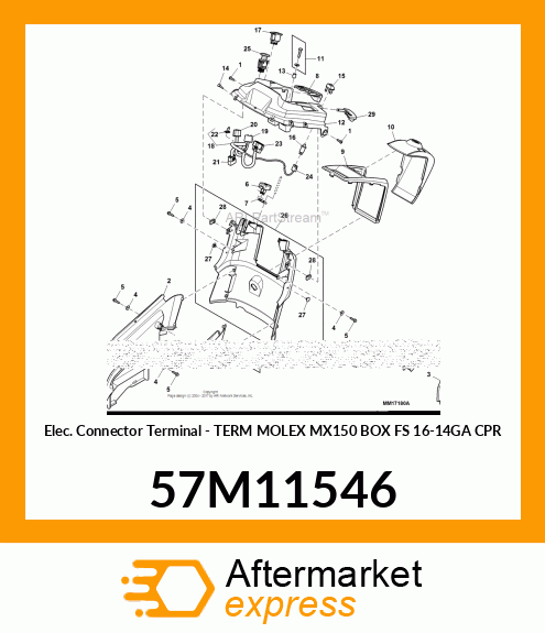 TERM MOLEX MX150 BOX FS 16 57M11546