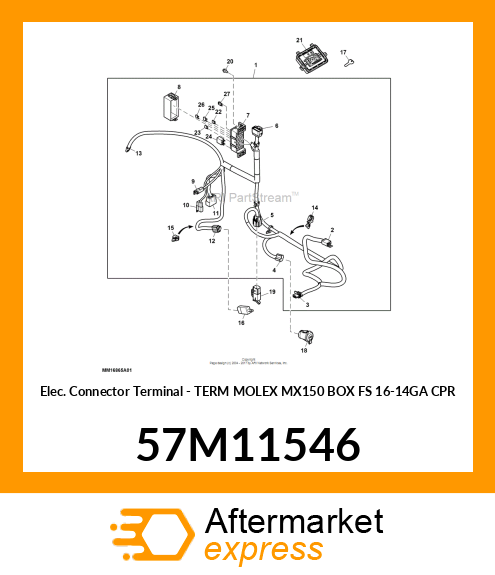 TERM MOLEX MX150 BOX FS 16 57M11546