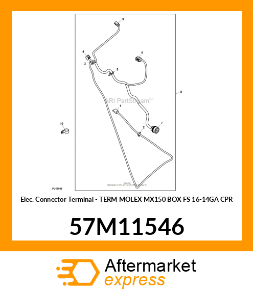 TERM MOLEX MX150 BOX FS 16 57M11546