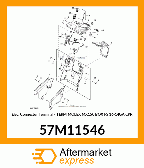 TERM MOLEX MX150 BOX FS 16 57M11546