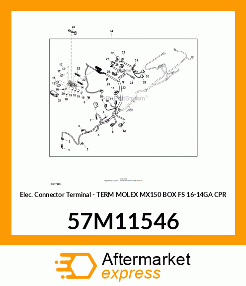 TERM MOLEX MX150 BOX FS 16 57M11546