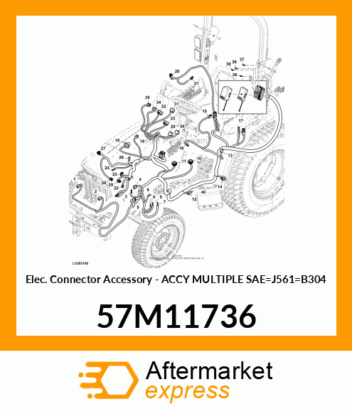 Elec. Connector Accessory - ACCY MULTIPLE SAE_J561_B304 57M11736