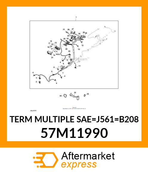 TERM MULTIPLE SAE_J561_B208 57M11990