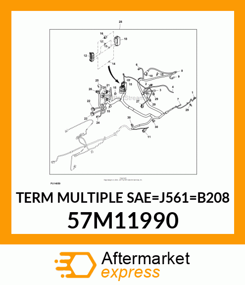 TERM MULTIPLE SAE_J561_B208 57M11990