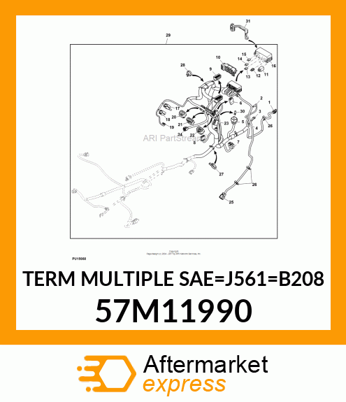 TERM MULTIPLE SAE_J561_B208 57M11990