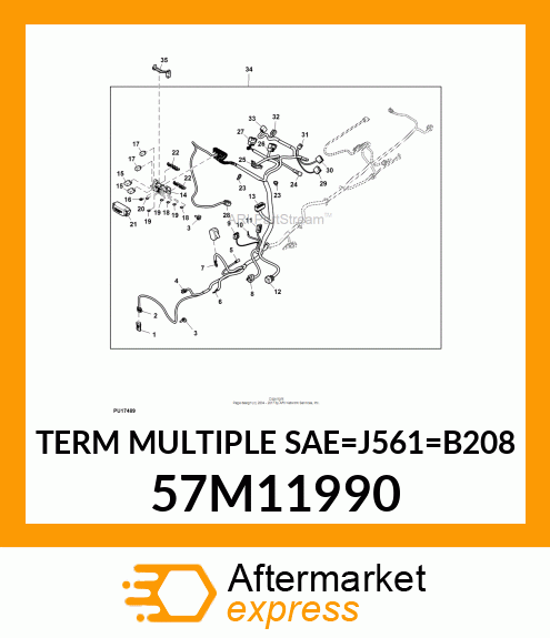 TERM MULTIPLE SAE_J561_B208 57M11990