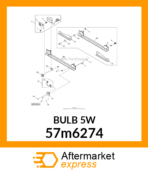 LAMP, FESTOON, ECE CAT. C5W 57m6274