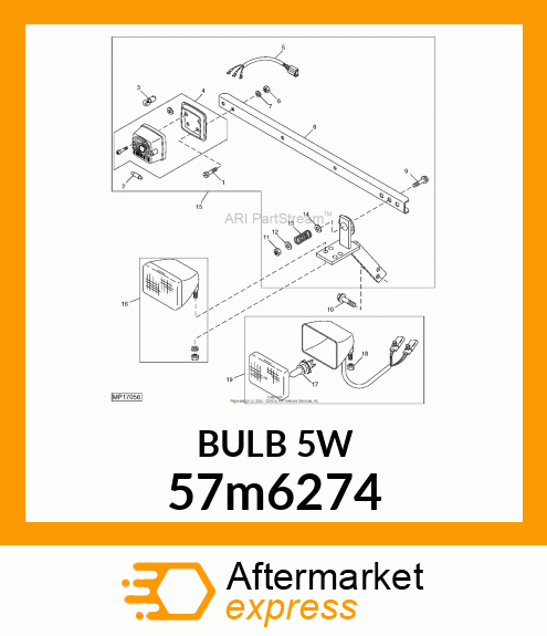 LAMP, FESTOON, ECE CAT. C5W 57m6274