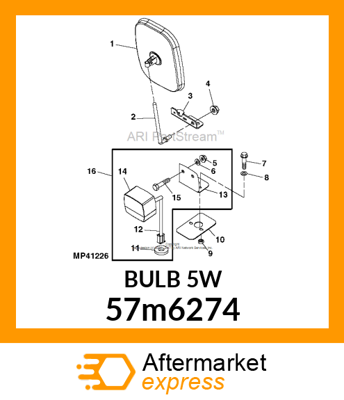 LAMP, FESTOON, ECE CAT. C5W 57m6274